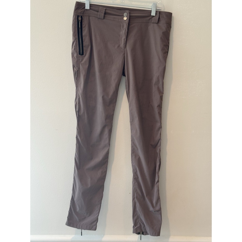 Anatomie The Susan Zip Ankle Travel Pant Women's Medium Taupe Stretch $248